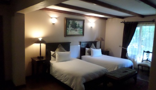 Chambre Confort avec lits jumeaux, non-fumeurs, vue jardin