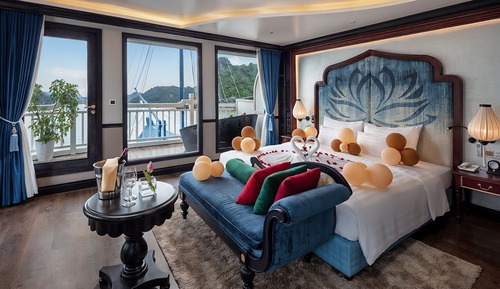 Chambre Supérieure, balcon, vue baie (Lotus Suite)