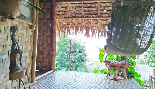 Bungalow Romantique, balcon, vue fleuve