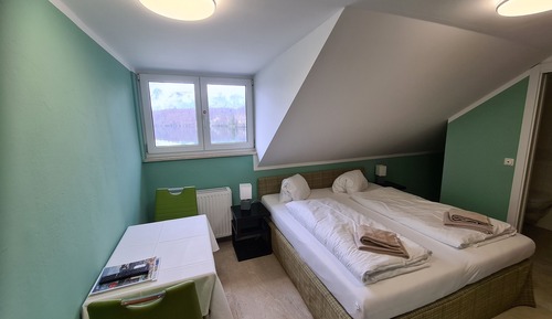 Chambre Double, vue lac (attic)