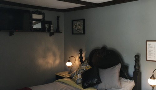 Chambre Double Supérieure, salle de bains attenante, vue jardin