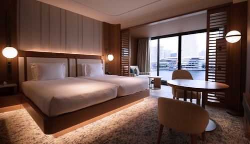 Chambre Classique, 2 lits une place (Minatomirai View)