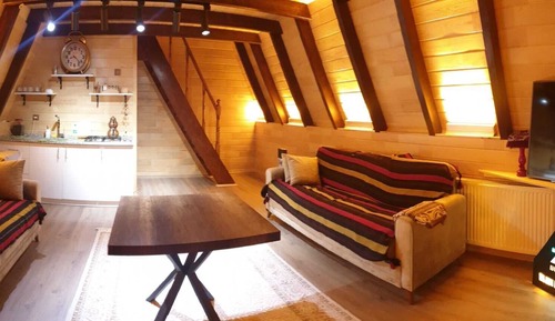 Bungalow Deluxe, plusieurs lits, accessible aux personnes à mobilité réduite, vue montagne