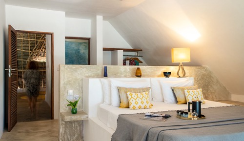 Suite Studio, 1 très grand lit, vue océan, en front de plage