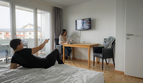 Chambre Double, salle de bains privée