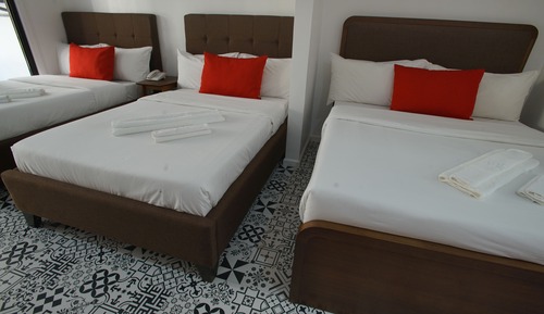 Chambre Triple Deluxe, vue jardin