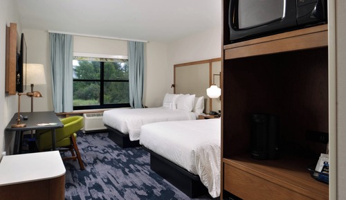 Chambre, 2 grands lits