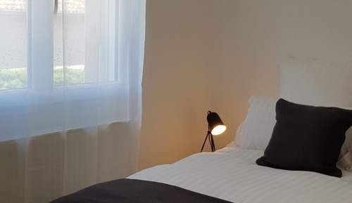 Chambre Supérieure Double ou avec lits jumeaux, salle de bains privée, vue ville (Bugey)
