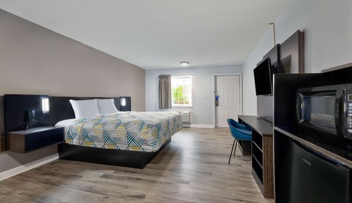 Chambre Standard, 1 très grand lit, accessible aux personnes à mobilité réduite, non-fumeurs