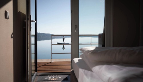 Maison, vue lac