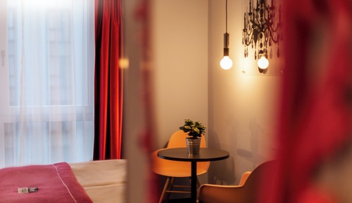 Chambre Premium, 1 grand lit, accessible aux personnes à mobilité réduite, coin cuisine