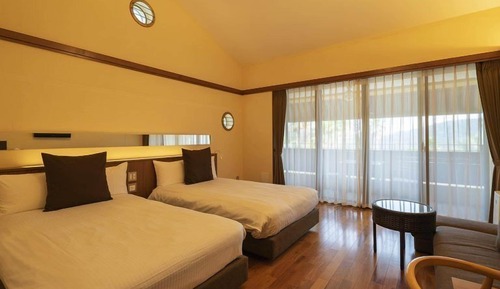 Chambre avec lits jumeaux, dans les dépendances (Villa)