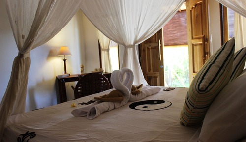 Chambre Confort Double ou avec lits jumeaux, vue jardin