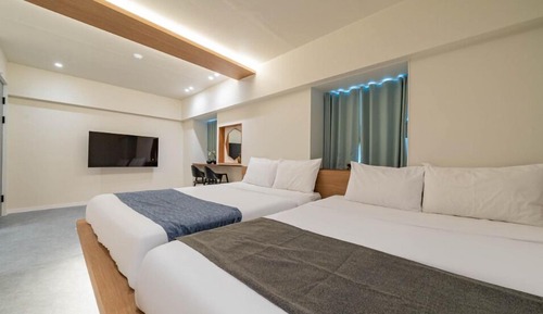 Chambre Deluxe avec lits jumeaux, vue océan