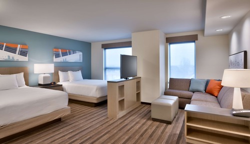 Suite Studio, accessible aux personnes à mobilité réduite, baignoire (2 Queenbed & 1 Sofabed)