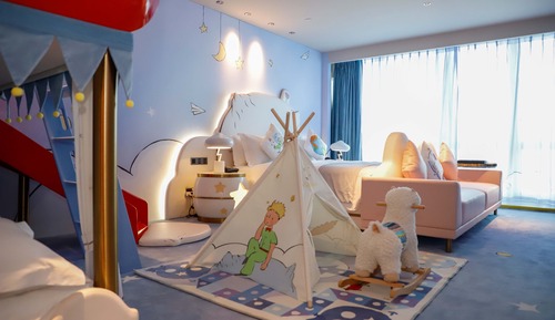 Chambre Premium, 1 très grand lit, vue mer (Kids Theme)