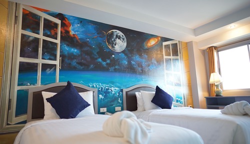 Chambre Deluxe avec lits jumeaux, 2 lits une place, non-fumeurs
