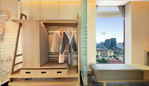 Chambre Deluxe, 1 très grand lit, vue parc