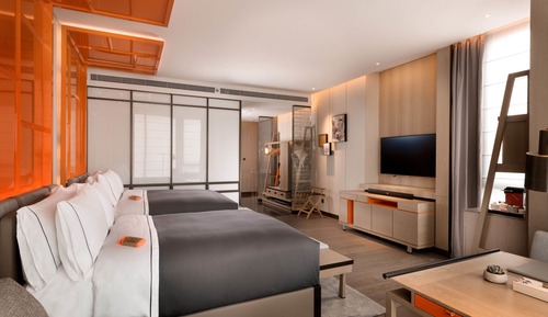 Chambre, 2 grands lits, vue parc (Skyline)