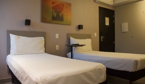 Chambre avec lits jumeaux, 2 lits une place