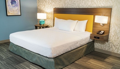 Suite, 1 très grand lit, accessible aux personnes à mobilité réduite (Mob/Hearing, Roll-In Shower)