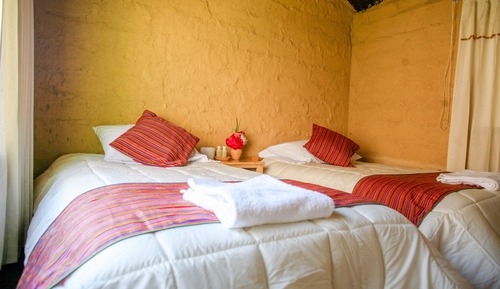 Chambre Deluxe avec lits jumeaux, 2 lits une place, salle de bains attenante