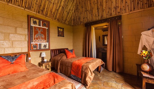 Chambre avec lits jumeaux (Chalet)