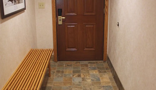 Chambre Standard, 2 grands lits, réfrigérateur, côté jardin