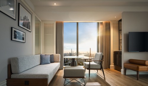 Chambre Deluxe, 1 très grand lit, vue fleuve