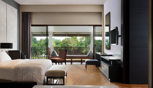 Suite, 1 chambre, non-fumeurs, vue piscine (Balcony)
