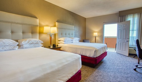 Chambre Deluxe, 2 grands lits, réfrigérateur et four à micro-ondes (Terrace)