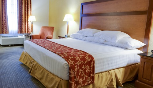 Chambre Deluxe, 1 très grand lit, réfrigérateur et four à micro-ondes (Upper Floor)