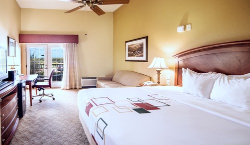 Chambre Deluxe, 1 très grand lit, non-fumeurs, patio (Lake View, Roll-In Shower)