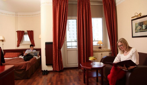 Chambre avec lits jumeaux, sauna (with Sofabed)