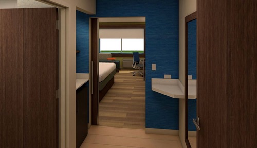 Chambre Standard, 2 grands lits, baignoire accessible aux personnes à mobilité réduite (Mobility)