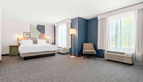 Chambre, 1 très grand lit (Mobility & Hearing, Roll-in Shower)