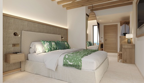 Chambre Double pour 1 personne, vue mer (Upper Floor)