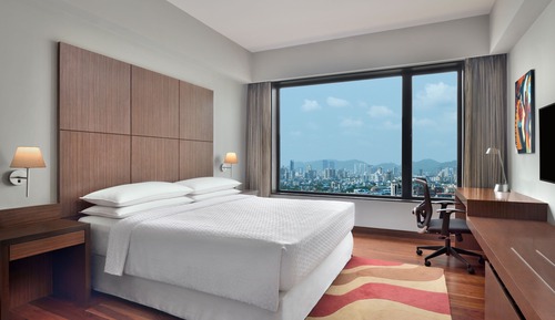 Chambre Deluxe, 1 très grand lit, non-fumeurs, vue ville
