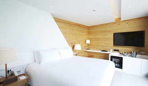 Chambre Supérieure, 1 très grand lit, vue océan