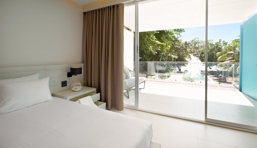 Chambre Deluxe, 2 lits une place, vue océan