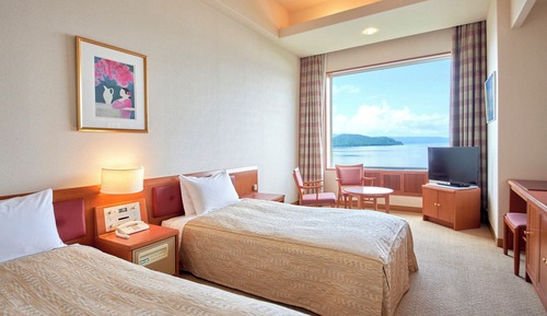 Chambre avec lits jumeaux, non-fumeurs, vue lac