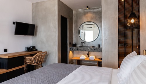 Chambre Double Deluxe, piscine privée, vue mer