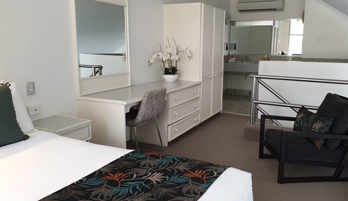 Chambre, vue plage