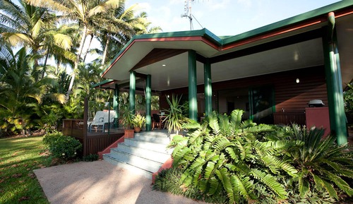 Maison, en bord de plage