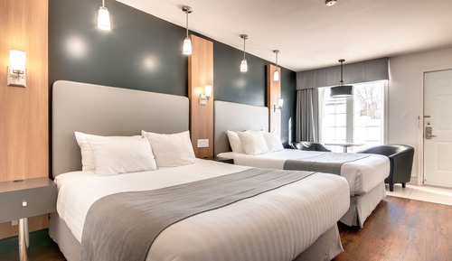 Chambre Deluxe, 2 grands lits, rez-de-chaussée