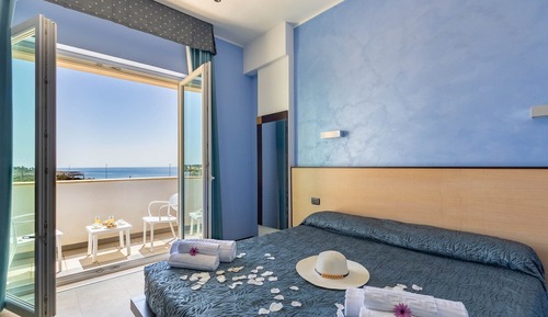 Chambre Triple Standard, balcon, vue mer
