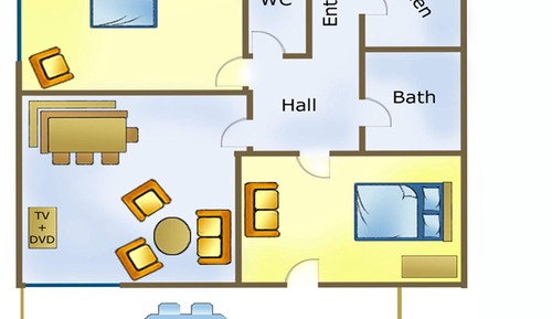 Appartement Classique, 3 chambres (4-6)