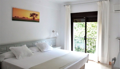 Chambre Standard, 1 très grand lit, salle de bains privée, vue montagne