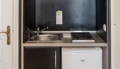 Chambre, 1 grand lit et 1 canapé-lit, accessible aux personnes à mobilité réduite