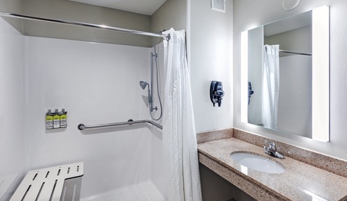 Chambre Standard, 2 grands lits (Communications, Roll-In Shower)